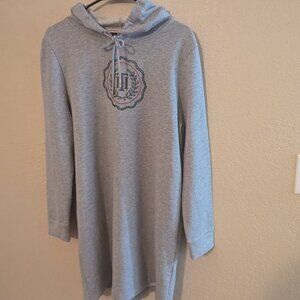 Tommy Hilfiger Womens grey Hoodie dress size large